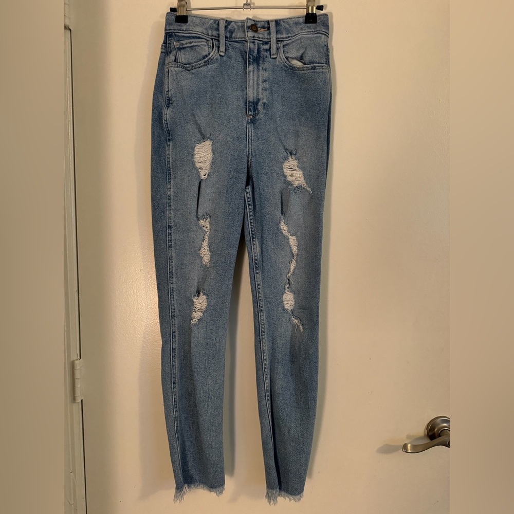 Ripped High Waisted Jeans